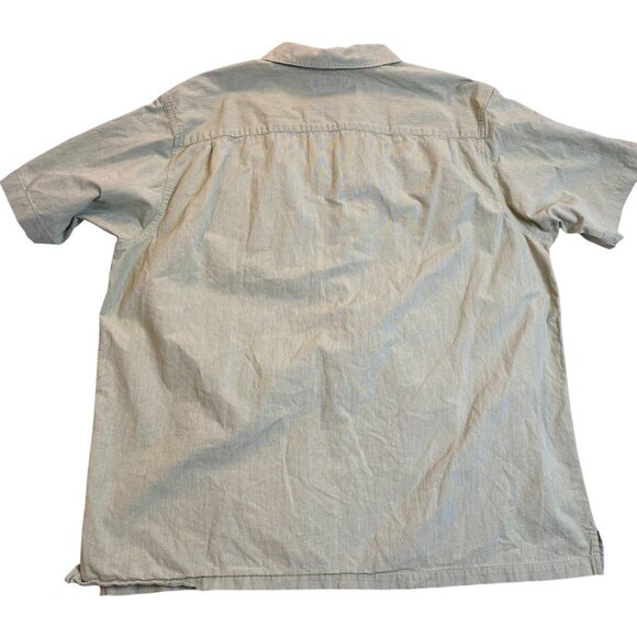 Columbia Mens Shirt XL Green Short-Sleeve Button-Up Cotton Blend Casual Outdoor - Picture 2 of 10